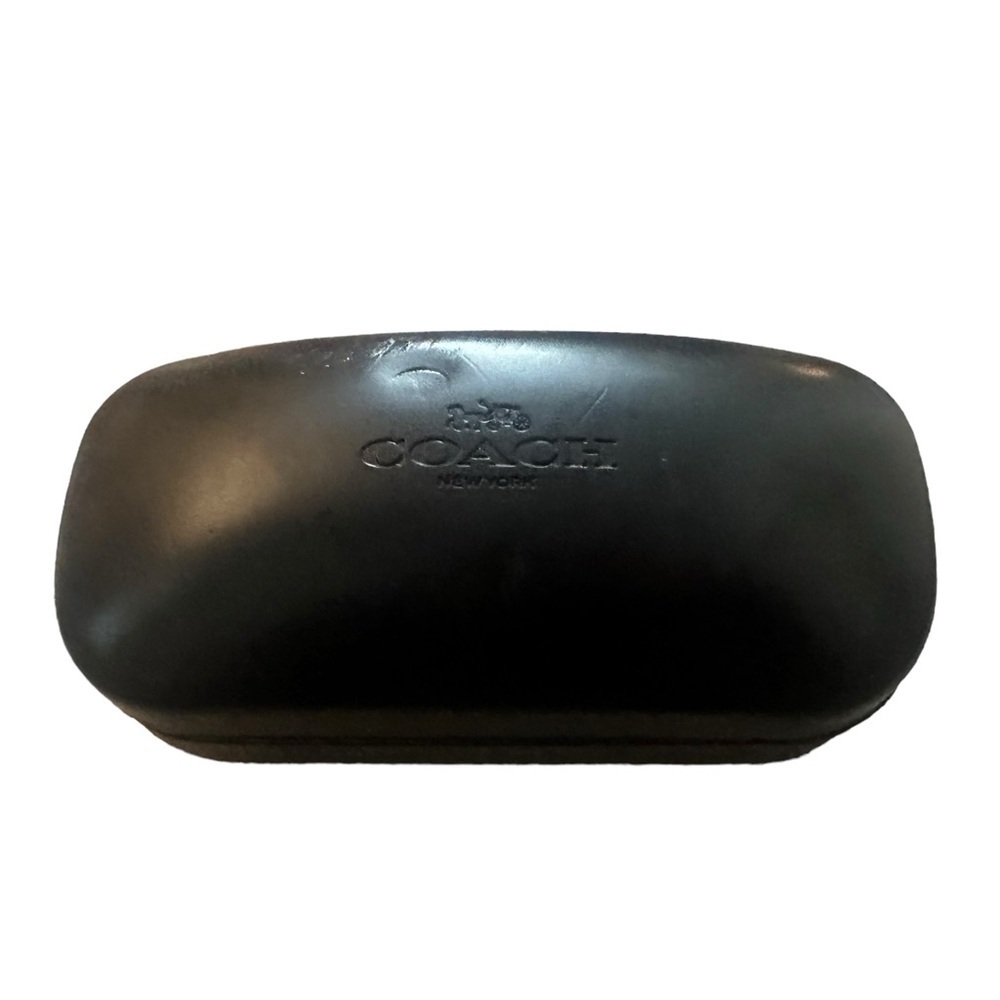 COACH Black Leather Sunglasses Case
